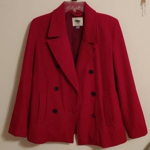 Old Navy Red PeaCoat